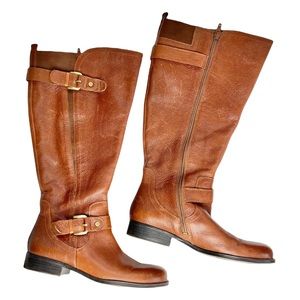 Naturalizer Leather Riding Boots- wide calf